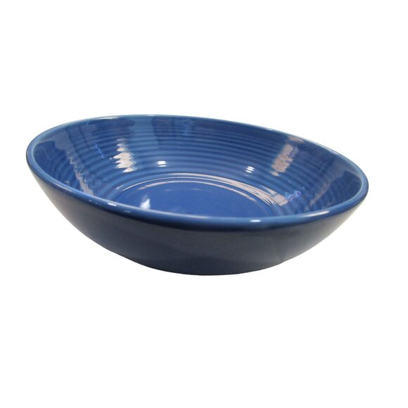 Gordon Ramsay Royal Doulton Denim Maze Bowls A Pair Embossed Rings 2013 GUC - Picture 8 of 10